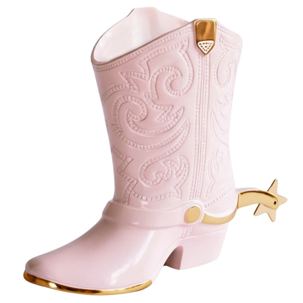 Pink Cowboy Boot Wine Bucket
