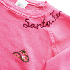 Santa Fe Chainstitch Sweatshirt Pink