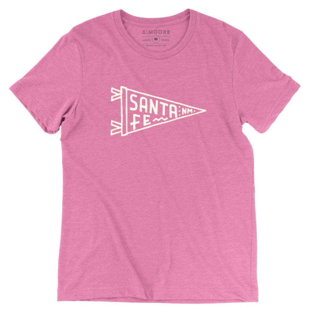 Santa Fe Pennant Flag T-Shirt Pink