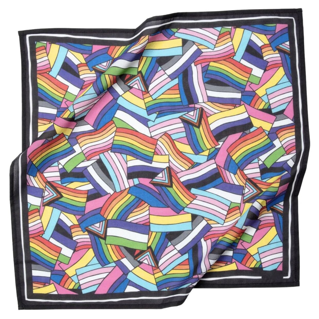 Pride Flag Screen Printed Bandana Scarf