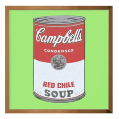 Green Chile Warhol Soup Can Framed