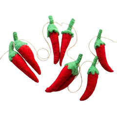 Red Chile Pepper 7 Foot Garland
