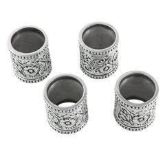 Silver Concha Napkin Rings | Set of 4