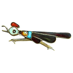 Vintage Zuni Roadrunner Pin