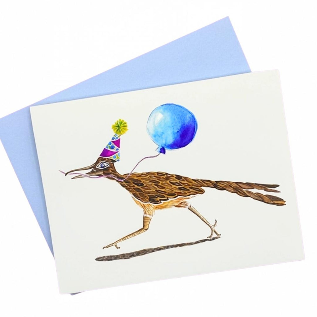 Roadrunner Party Hat Greeting Card