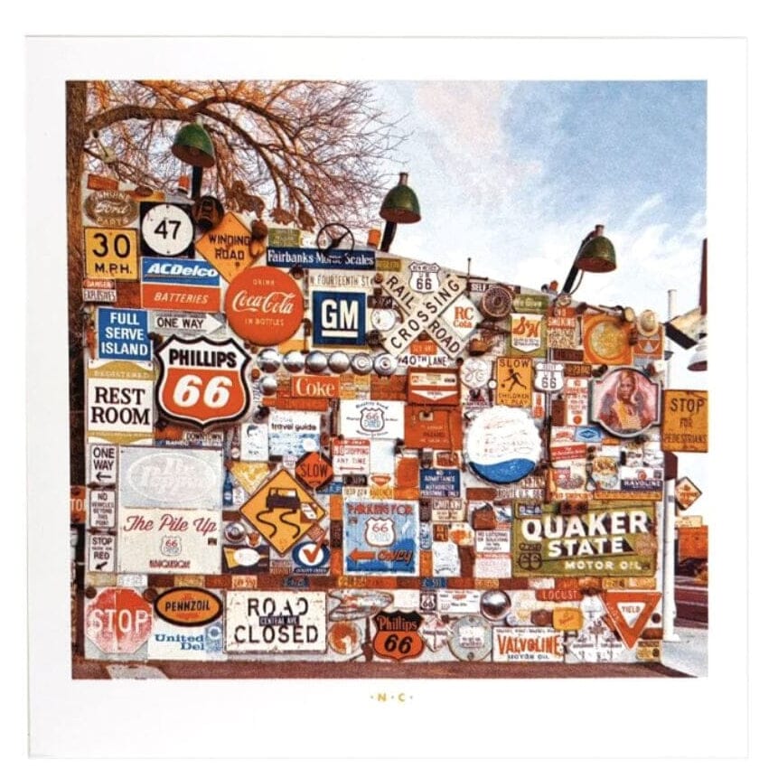 Route 66 Diner Signs Photo Print | Vintage Wall Art