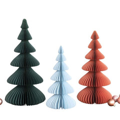 Honeycomb Paper Tree Rust Red