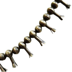 Vintage Navajo Squash Blossom Necklace