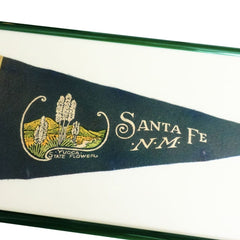 Vintage Santa Fe Pennant Framed