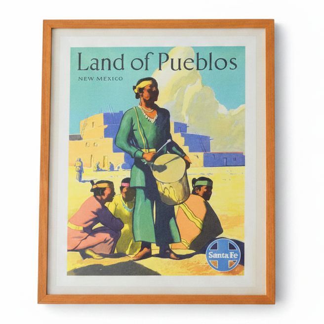 Santa Fe Railroad Original Travel Poster