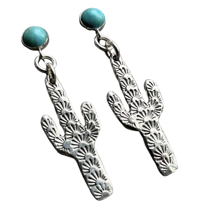 Spiny Saguaro Cactus Earrings