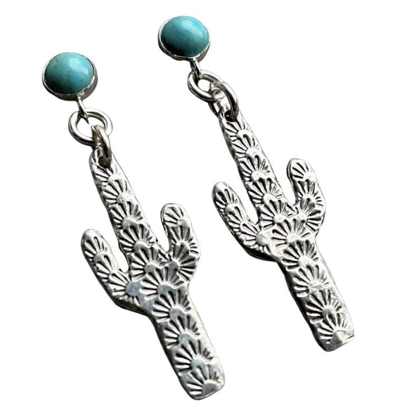 Spiny Saguaro Cactus Earrings