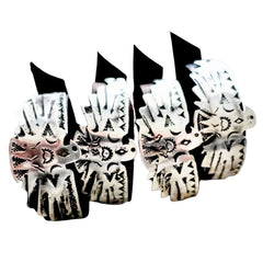 Pewter & Leather Thunderbird Cuff