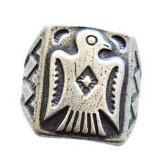 Mens Vintage Thunderbird Ring Bell Trading Post