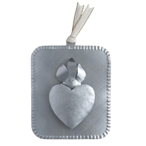 Milagro Heart Tin Ornament