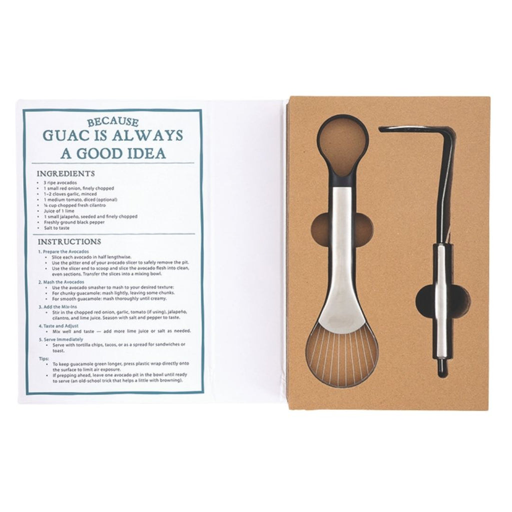 Guacamole Avocado Prep Tool Set in Gift Box with Recipe