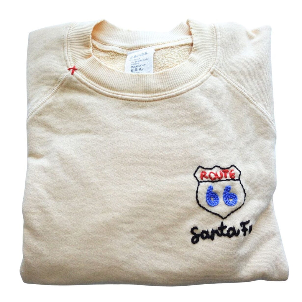 Custom Route 66 Santa Fe Chainstitch Sweatshirt