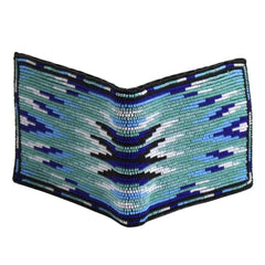 Beaded Leather Wallet