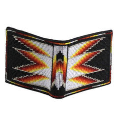 Beaded Leather Wallet