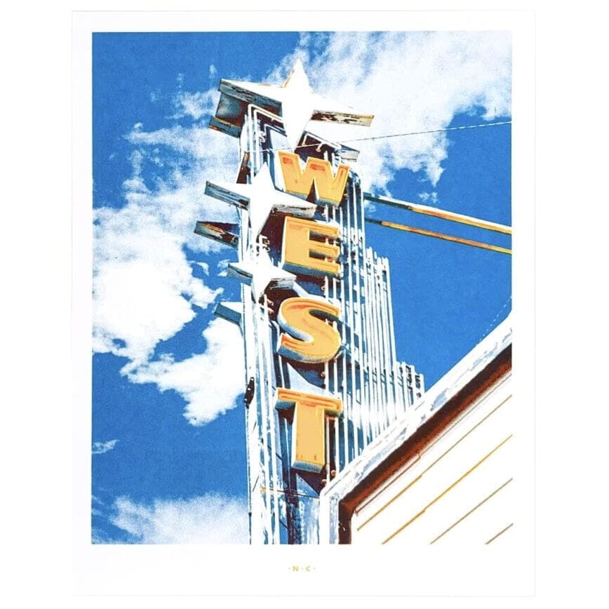 Route 66 West Theater New Mexico Photography Print