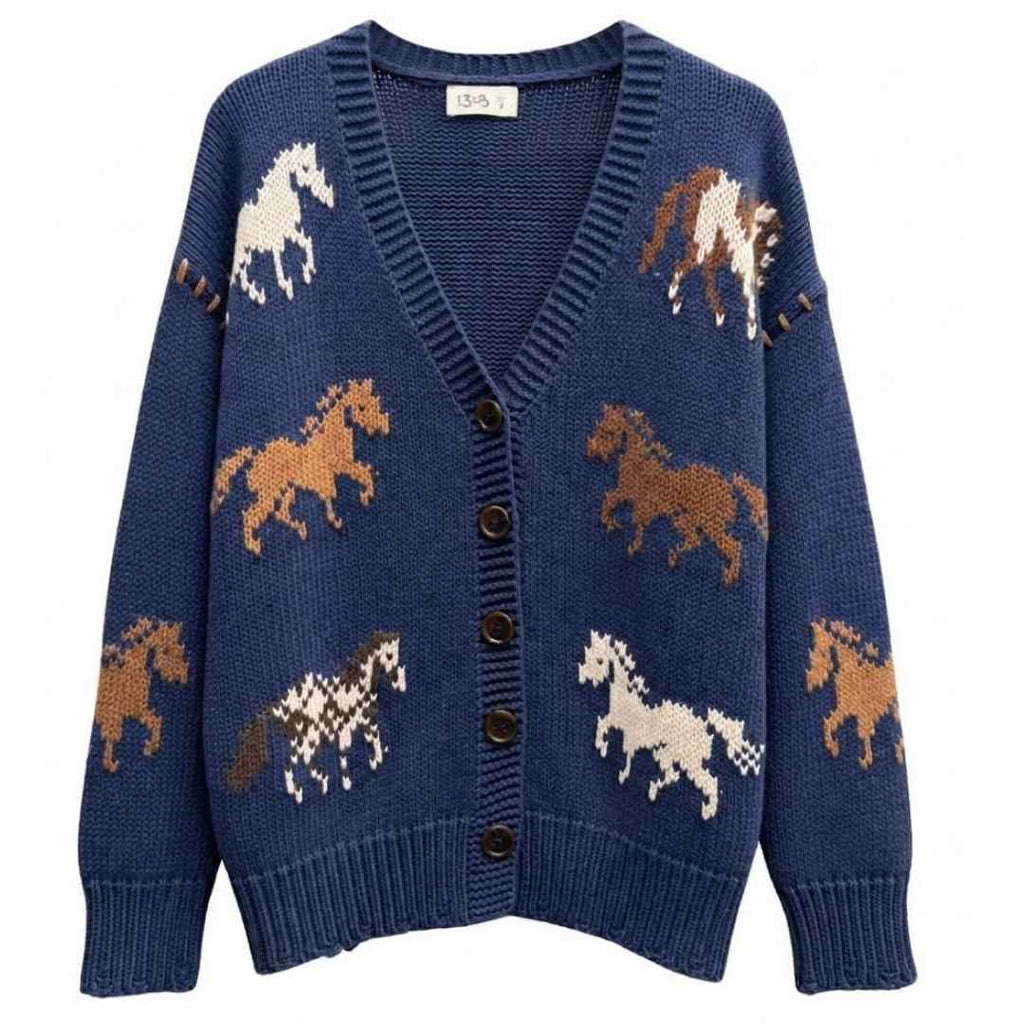 Wild Horses Cardigan Sweater