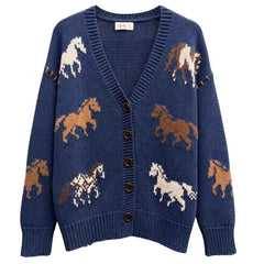 Wild Horses Cardigan Sweater