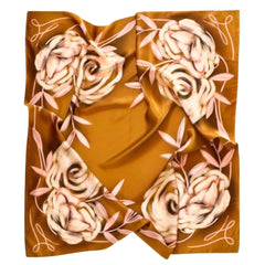 Wild Roses Western Silk Scarf