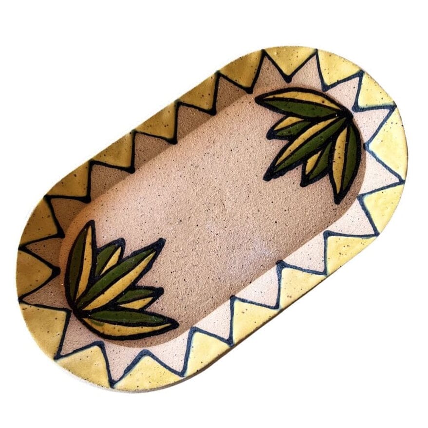 Agave Trinket Jewelry Dish Yellow