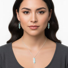 Azteca Turquoise Drop Necklace