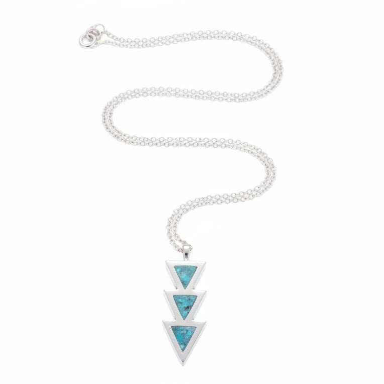 Azteca Turquoise Drop Necklace