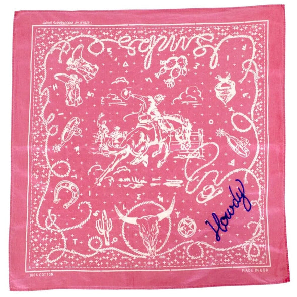 Howdy Chainstitch Cowboy Bandana