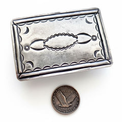 Old Navajo Chiseled Belt Buckle