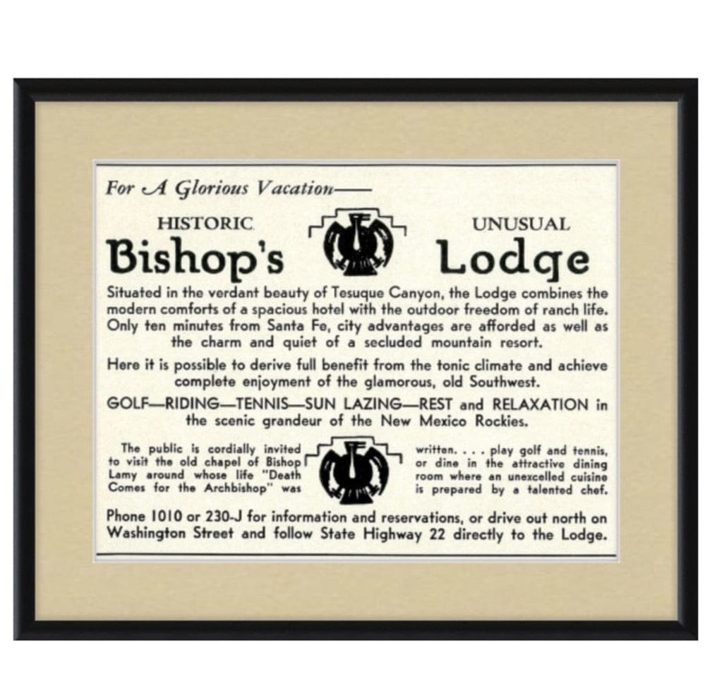 Old Bishop's Lodge Advertisement