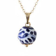 Blue & Gold Talavera Necklace