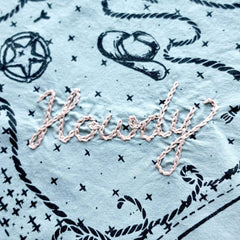 chainstitch cowboy bandana