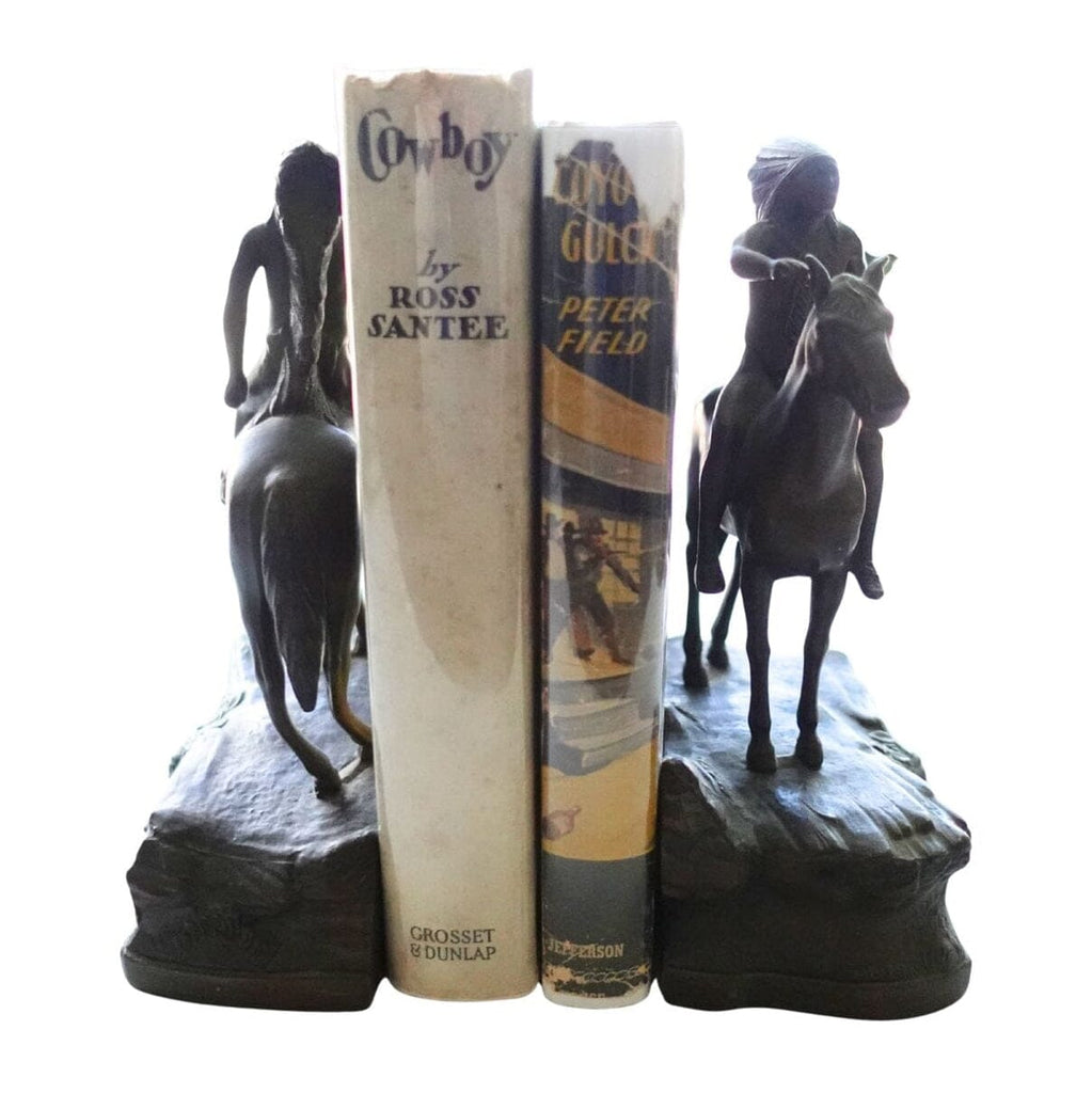 Indian Chief Vintage Bronze Bookends