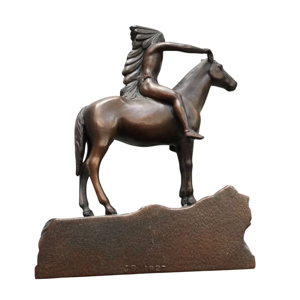 Indian Chief Vintage Bronze Bookends