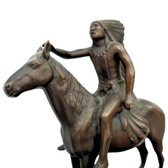Indian Chief Vintage Bookends in Bronze