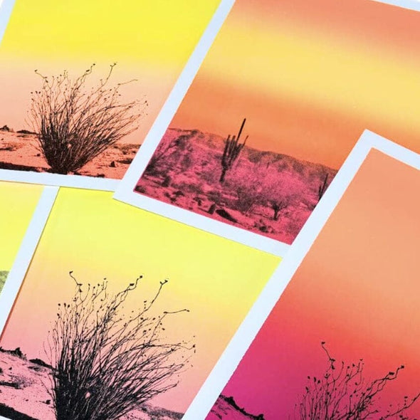 Fluorescent Cactus Prints