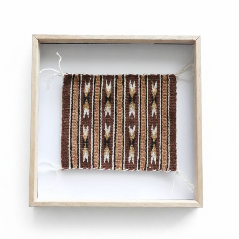 Mini Chinle Framed Navajo Rug 