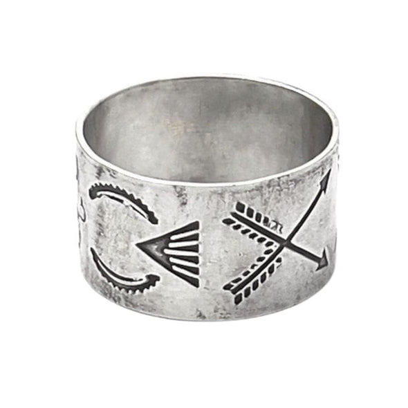 Stamped Cigar Band Ring