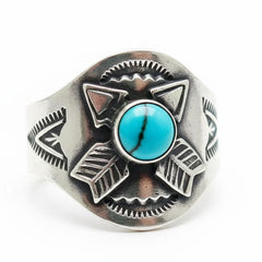 Crossed Arrows & Turquoise Ring