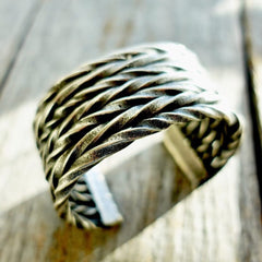 Twisted Wires Mens Cuff by Aaron Anderson