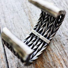 Twisted Wires Mens Cuff by Aaron Anderson