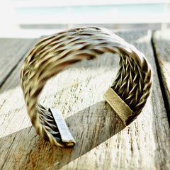 Twisted Wires Mens Cuff by Aaron Anderson