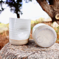 Stoneware Thumb Cup