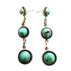 Turquoise Dangle Earrings by Martin Perry