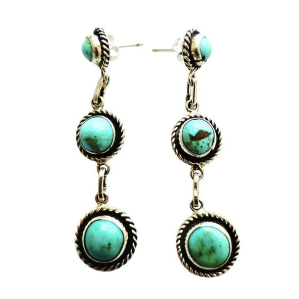 Turquoise Dangle Earrings by Martin Perry