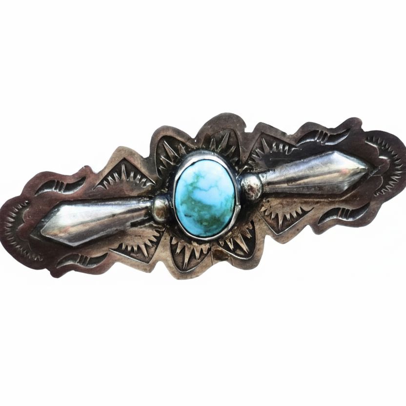 Fred Harvey Turquoise Pin