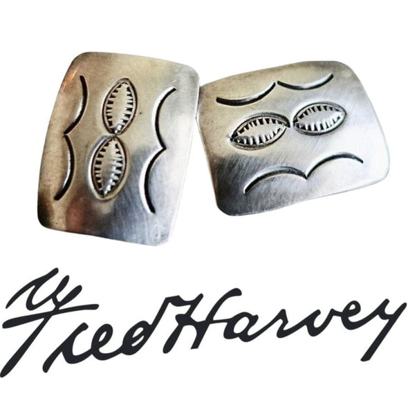 Vintage Fred Harvey Silver Cufflinks